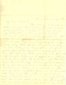 Joseph Culver Letter, September 28, 1862, Page 1