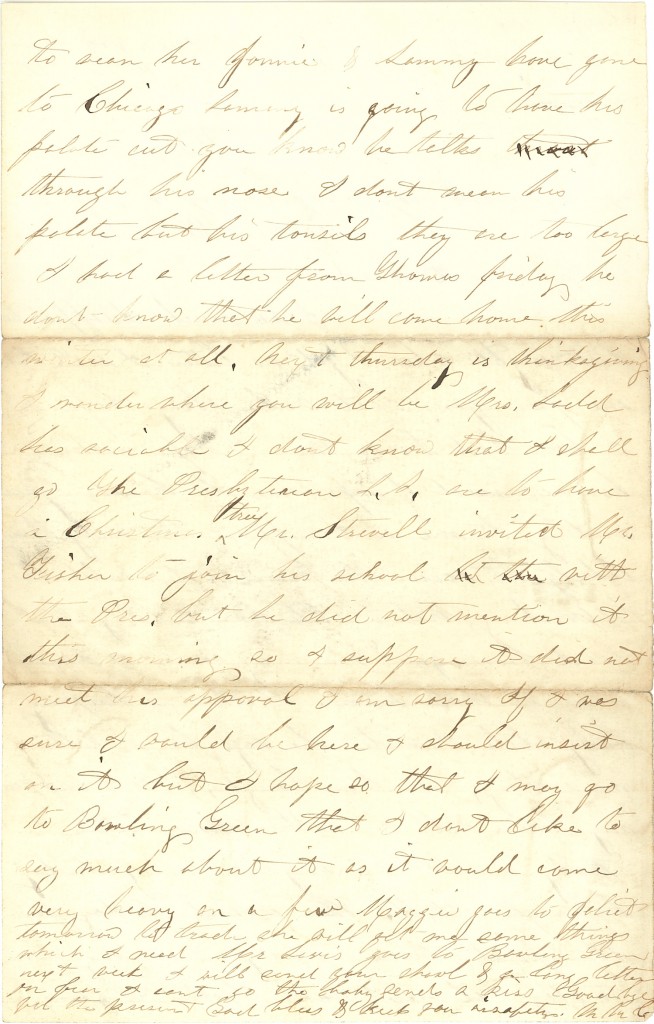 Joseph Culver Letter, November 23, 1862, Page 2