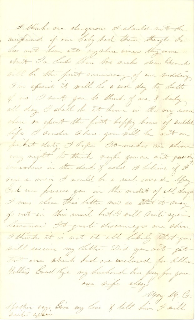 Joseph Culver Letter, December 2, 1862, Page 3