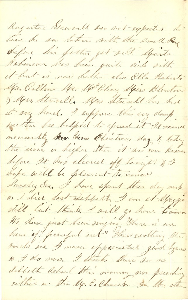 Joseph Culver Letter, December 27, 1862, Page 2