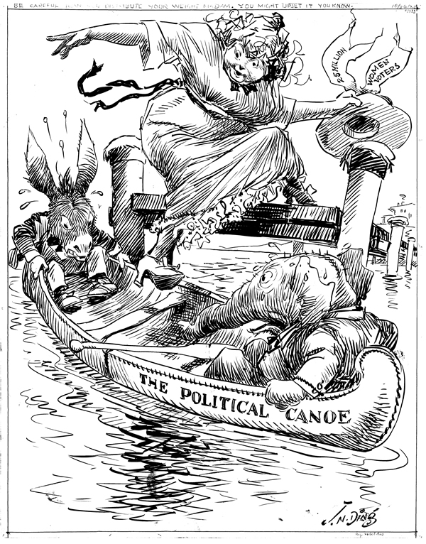 political canoe cartoon
