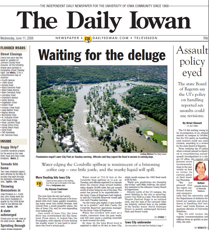 The Daily Iowan, June 11, 2008 | The Daily Iowan Historic Newspapers