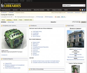 computer science libguide screenshot