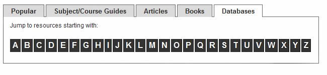 Databases A-Z