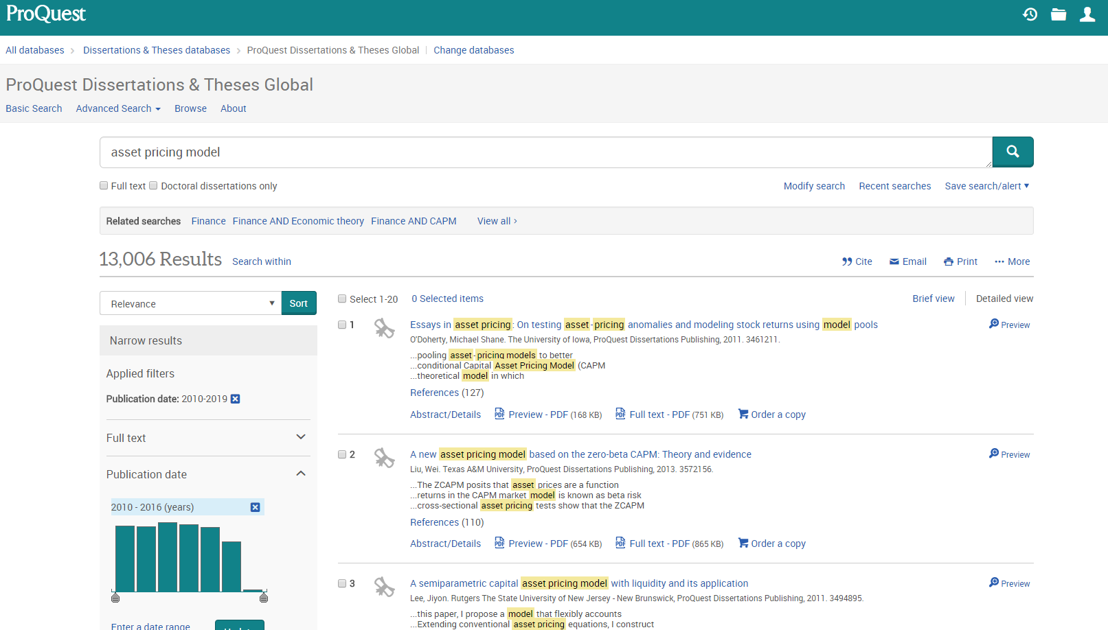 proquest dissertations & theses ordering system