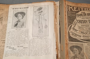 A page spread from a scrapbook in the Keith/Albee Vaudeville Theater Collection
