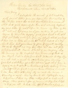 Joseph Culver Letter, December 16, 1862, Letter 2, Page 1