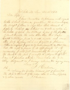 Joseph Culver Letter, December 16, 1862, Page 1