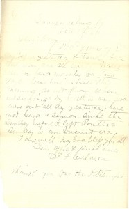 Joseph Culver Letter, October 12, 1862, Page 1