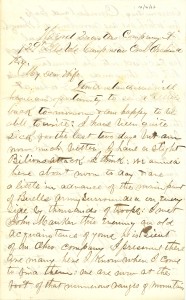 Joseph Culver Letter, October 16, 1862, Page 1