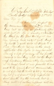 Joseph Culver Letter, December 28, 1862, Page 1