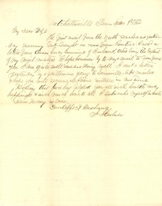Joseph Culver Letter, January 8, 1863, Page 1