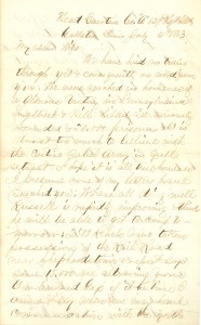 Joseph Culver Letter, July 6, 1863, Page 1