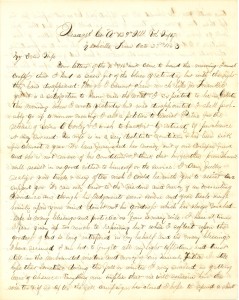 Joseph Culver Letter, October 23, 1863, Page 1