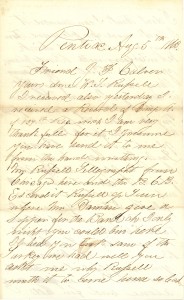 Joseph Culver Letter, August 5, 1863, Page 1