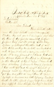 Joseph Culver Letter, December 6, 1863, Page 1