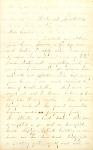 Joseph Culver Letter, February 1, 1864, Letter 2, Page 1