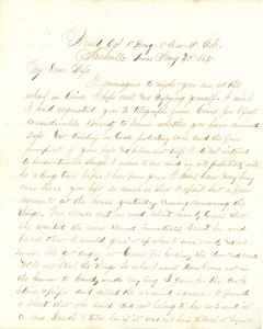 Joseph Culver Letter, January 30, 1864, Page 1