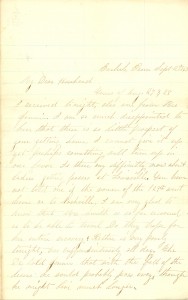 Joseph Culver Letter, September 27, 1863, Page 1