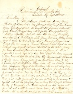 Joseph Culver Letter, September 29, 1862, Page 1
