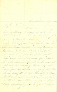 Joseph Culver Letter, September 6, 1863, Page 1