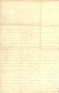 Joseph Culver Letter, April 1, 1864, Page 1