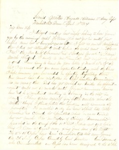 Joseph Culver Letter, April 10, 1864, Page 1