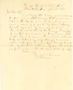 Joseph Culver Letter, April 20, 1864, Page 1