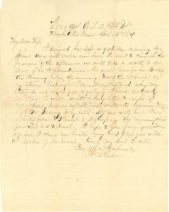Joseph Culver Letter, April 24, 1864, Page 1