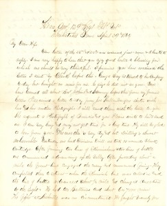 Joseph Culver Letter, April 29, 1864, Page 1