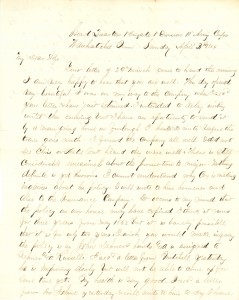 Joseph Culver Letter, April 3, 1864, Page 1
