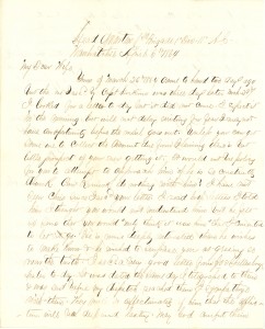 Joseph Culver Letter, April 6, 1864, Page 1