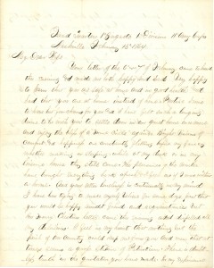 Joseph Culver Letter, February 13, 1864, Page 1