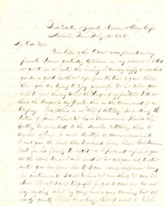 Joseph Culver Letter, February 16, 1864, Page 1