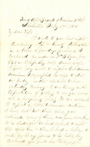 Joseph Culver Letter, February 17, 1864, Page 1