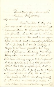 Joseph Culver Letter, February 19, 1864, Page 1