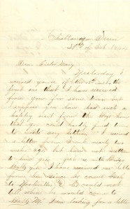 Joseph Culver Letter, February 21, 1864, Letter 2, Page 1