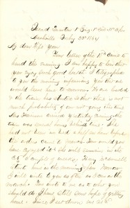 Joseph Culver Letter, February 22, 1864, Page 1