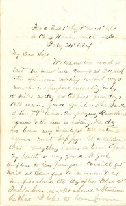 Joseph Culver Letter, February 24, 1864, Letter 2, Page 1