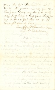 Joseph Culver Letter, February 24, 1864, Letter 2, Page 2