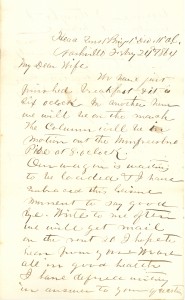 Joseph Culver Letter, February 24, 1864, Page 1