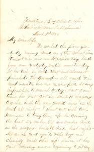 Joseph Culver Letter, March 1, 1864, Page 1