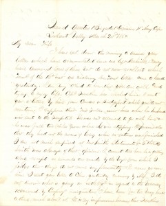 Joseph Culver Letter, March 20, 1864, Page 1