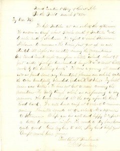 Joseph Culver Letter, March 5, 1864, Page 1