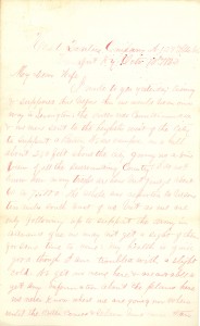 Joseph Culver Letter, October 10, 1862, Page 1