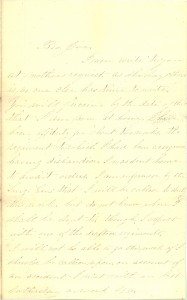 Joseph Culver Letter, October 24, 1862, Page 1