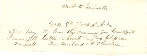 Joseph Culver Letter, October 8, 1862, Letter 2