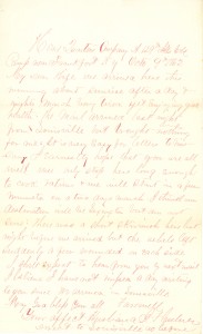 Joseph Culver Letter, October 9, 1862, Page 1