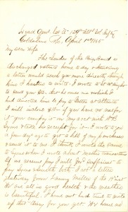 Joseph Culver Letter, April 1, 1865, Page 1