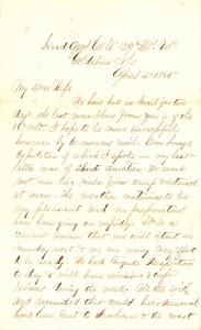 Joseph Culver Letter, April 4, 1865, Page 1